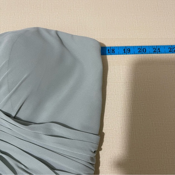 JENNY YOO Women Bridesmaid Wedding Long Gown Adeline Morning Mist size 12 - Picture 10 of 12